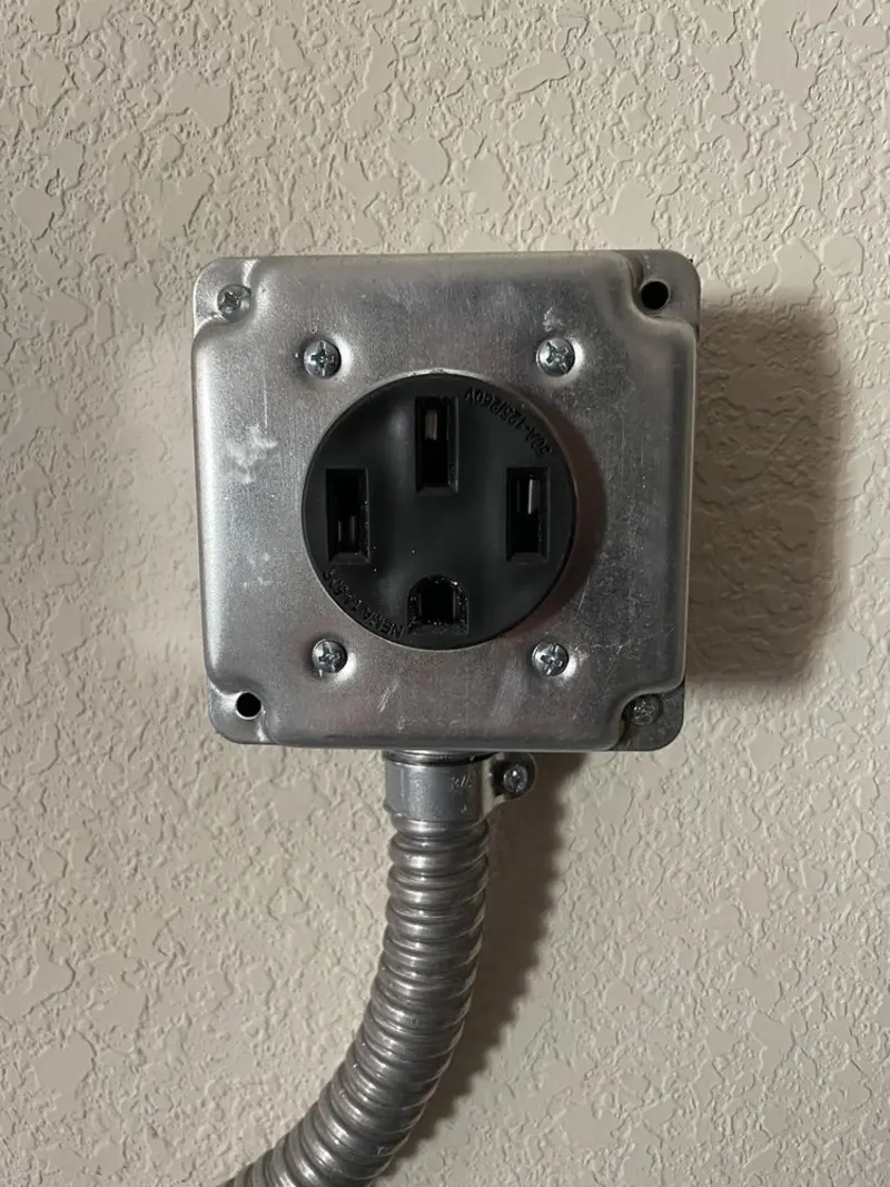 NEMA 14-50 outlet installed for Electrical Panel Upgrade in Holly Hill